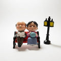 Aged Sitting Couple Miniature