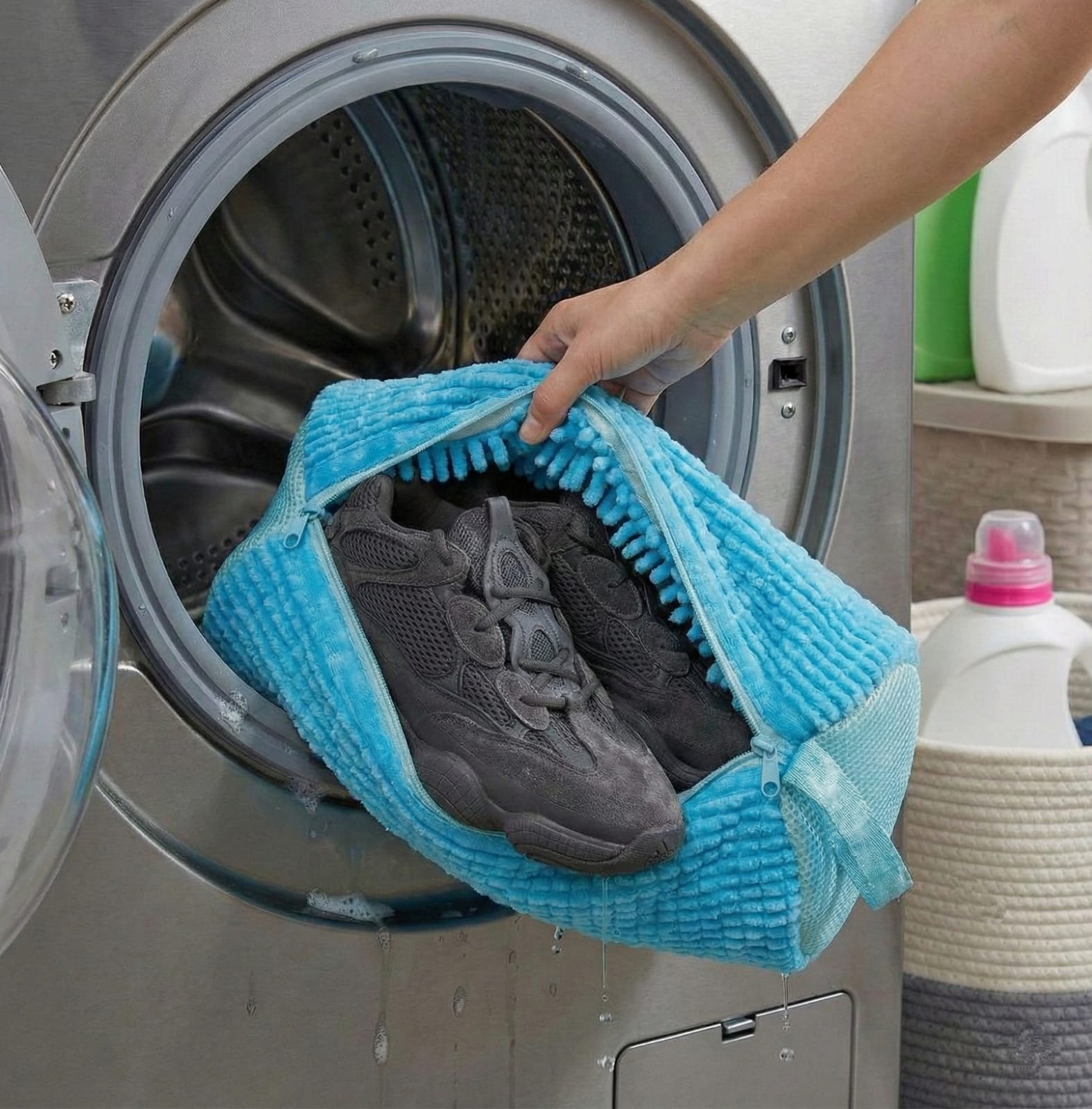 Shoes Cleaning Bag Blue